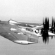 The Northrop YB-35 in flight. Note the contra-rotating pusher propellers. (US Air Force)